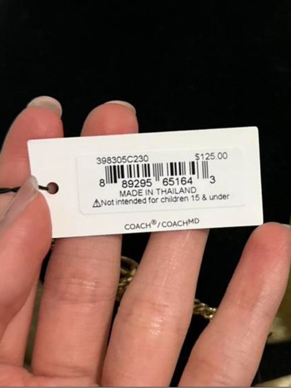 NWT! COACH Gold/Pearl Pave Charm Necklace and Bracelet Set - Picture 4 of 5